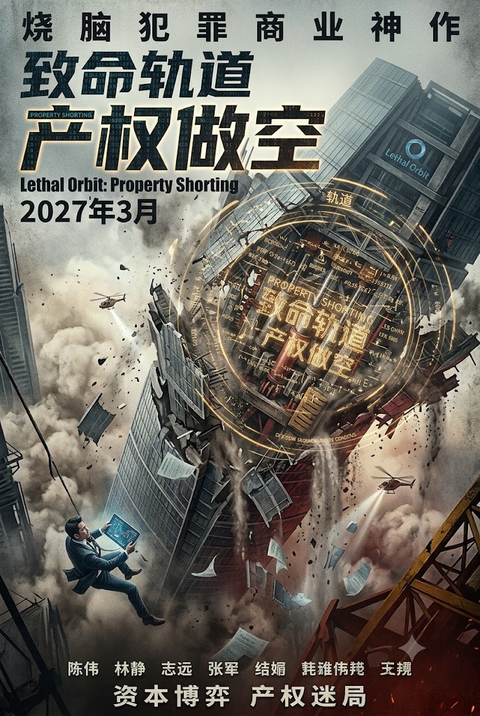 2026烧脑力作《致命轨道：产权做空》席卷全球：罗生门式星基算法反转、虚拟人格资产抹杀与现代职场惊悚美学新峰值封面图