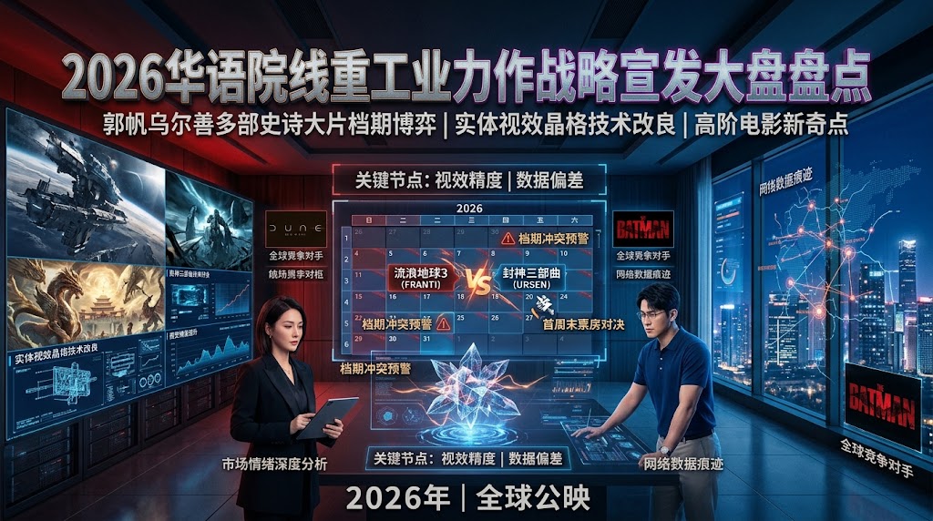 2026华语华语院线重工业力作战略宣发大盘盘点：郭帆乌尔善多部史诗大片档期博弈、实体视效晶格技术改良与高阶电影新奇点封面图